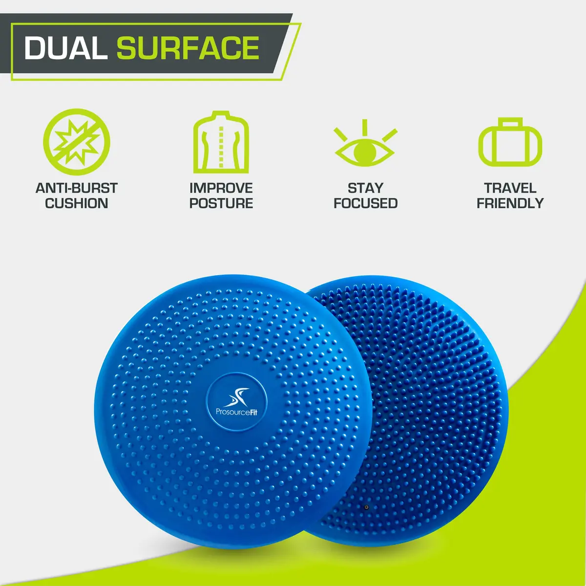 ProSource Core Balance Disc Trainer 14" Blue | Core Stability & Balance Exercise Tool - view 4