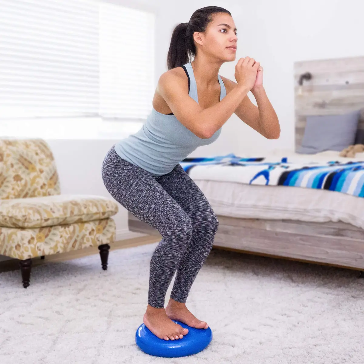 ProSource Core Balance Disc Trainer 14" Blue | Core Stability & Balance Exercise Tool - view 2