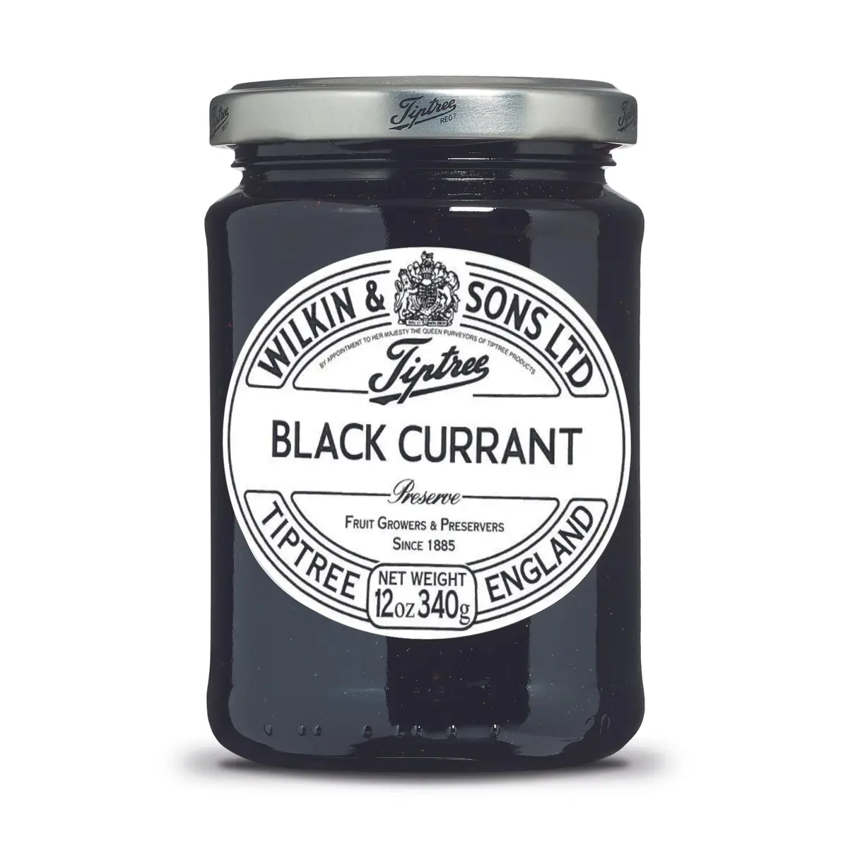 Tiptree Black Currant Preserve 12 oz Jar | Deep, Subtle Flavor, Suitable for Vegetarians & Vegans - main product image