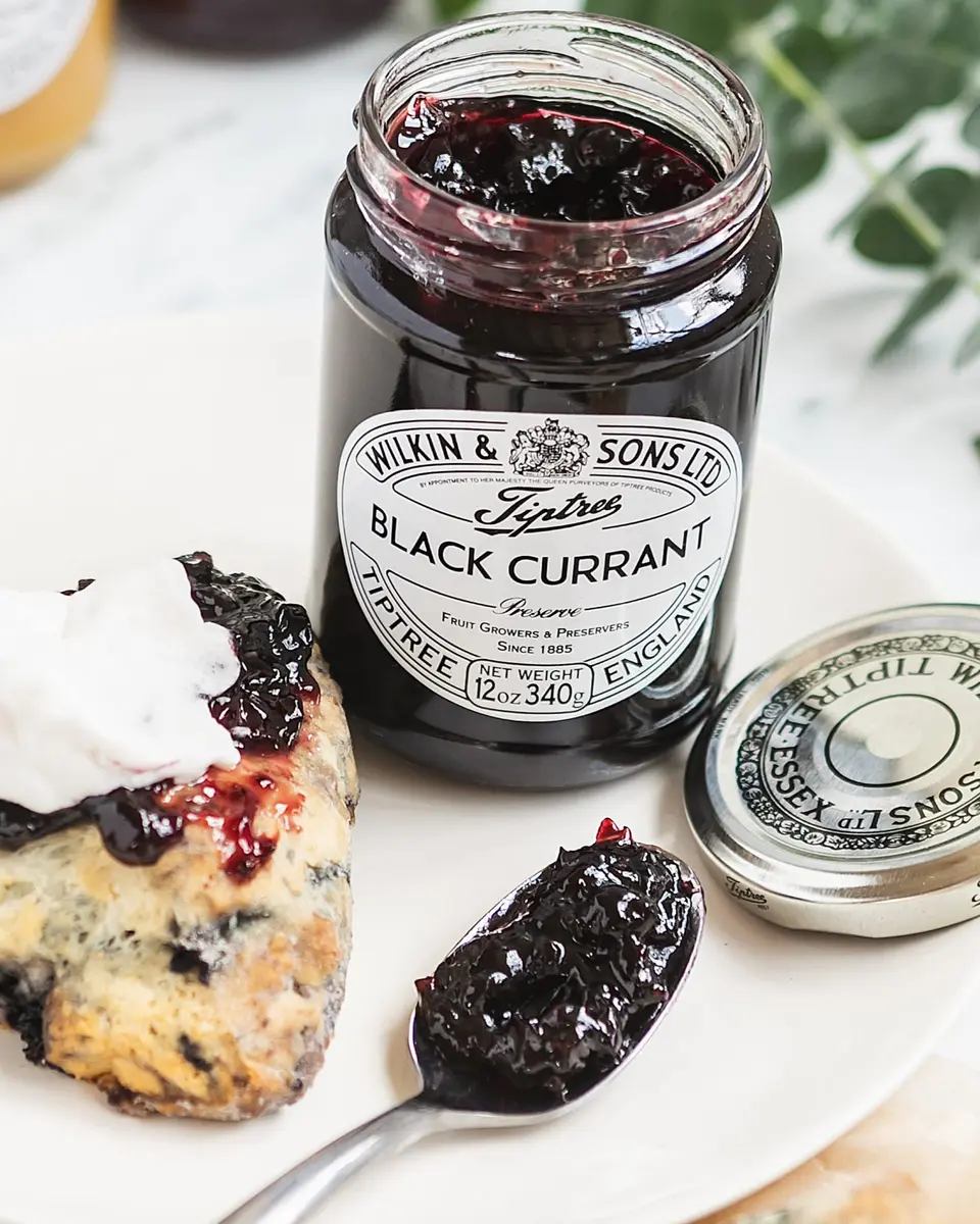 Tiptree Black Currant Preserve 12 oz Jar | Deep, Subtle Flavor, Suitable for Vegetarians & Vegans - view 3