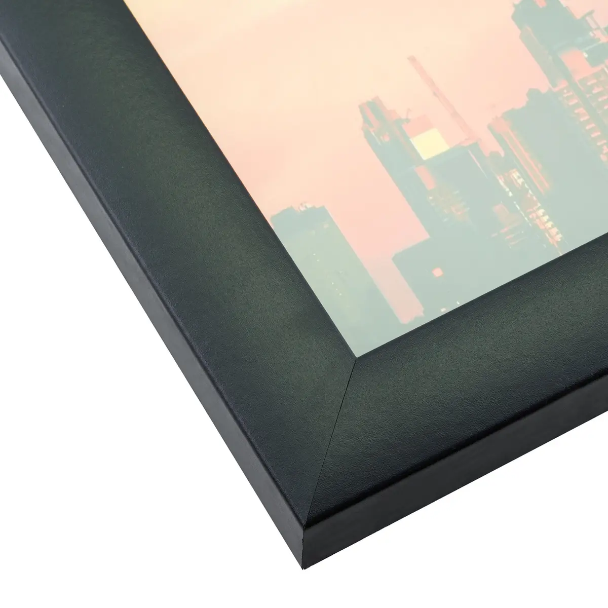 Craig Frames 8x10 Black Picture Frame Set (4-Pack) | 20.3cm x 25.4cm (8" x 10") | Matte Black Engineered Wood with Glass - view 3