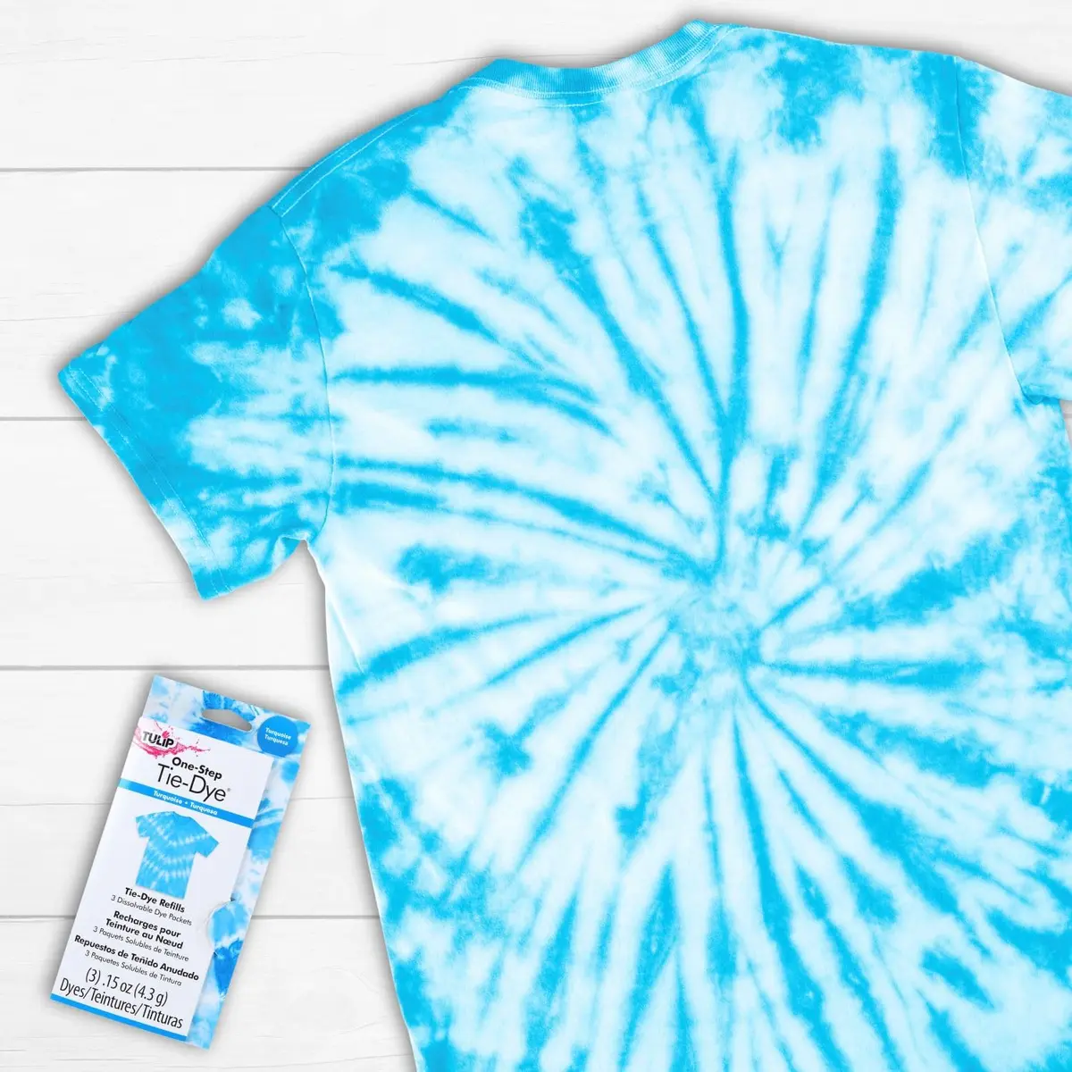 Tulip One-Step Tie-Dye Kit Dye Refill Packs, Turquoise, 12 fl oz (3 x 4 fl oz) | Concentrated Formula Dye - view 2