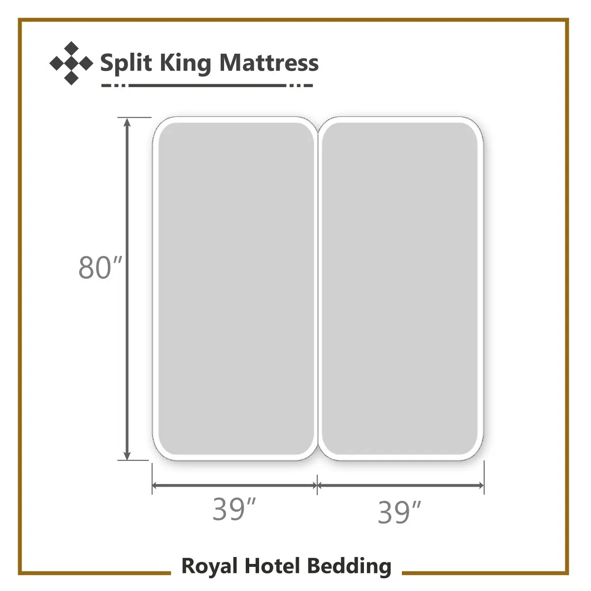 Royal Hotel Bedding Split King Sheets Set, 600 Thread Count Cotton Sateen, Blue | Breathable & Soft Bed Sheets - view 6