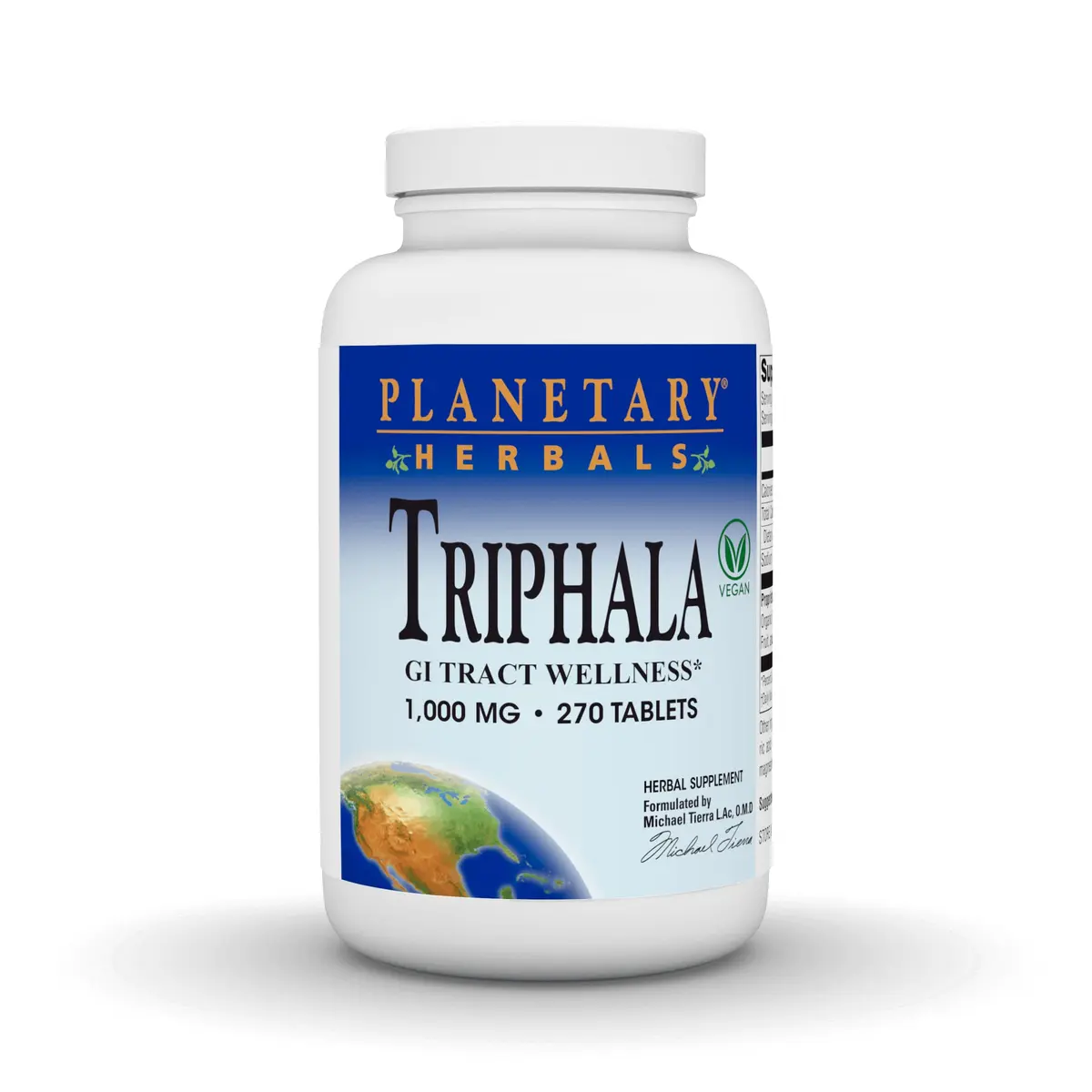 Planetary Herbals Triphala 1000mg - 270 Tablets | Traditional Digestive Support - main product image