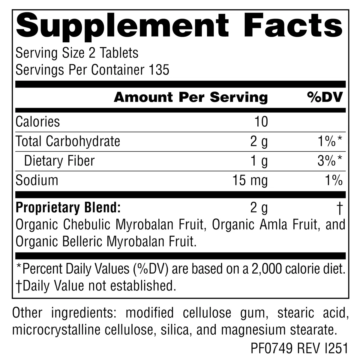 Planetary Herbals Triphala 1000mg - 270 Tablets | Traditional Digestive Support - view 2