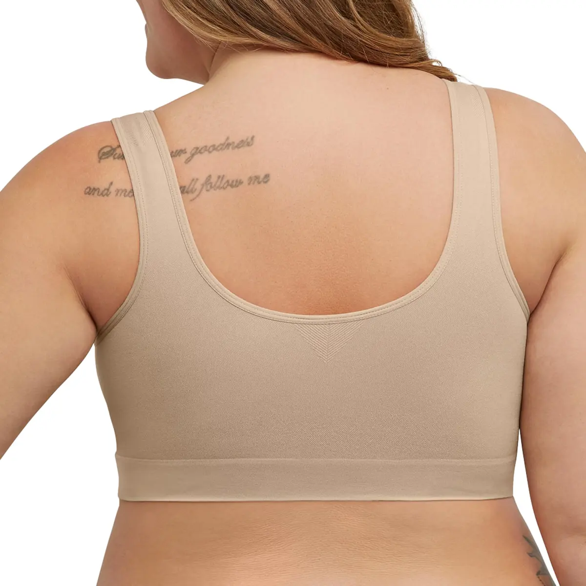 JUST MY SIZE Women's Pure Comfort Plus Size Mj1263 Bras, Nude (3X-Large US) | Seamless, Light Support & Moisture-Wicking - view 3