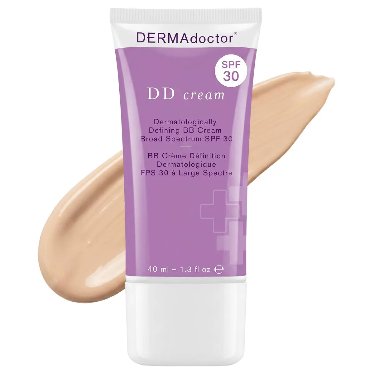 DERMAdoctor DD Cream Tinted Mineral Moisturizer SPF 30 | Hydrating, Sheer Coverage, Mineral Based Face Primer (110 words) - main product image