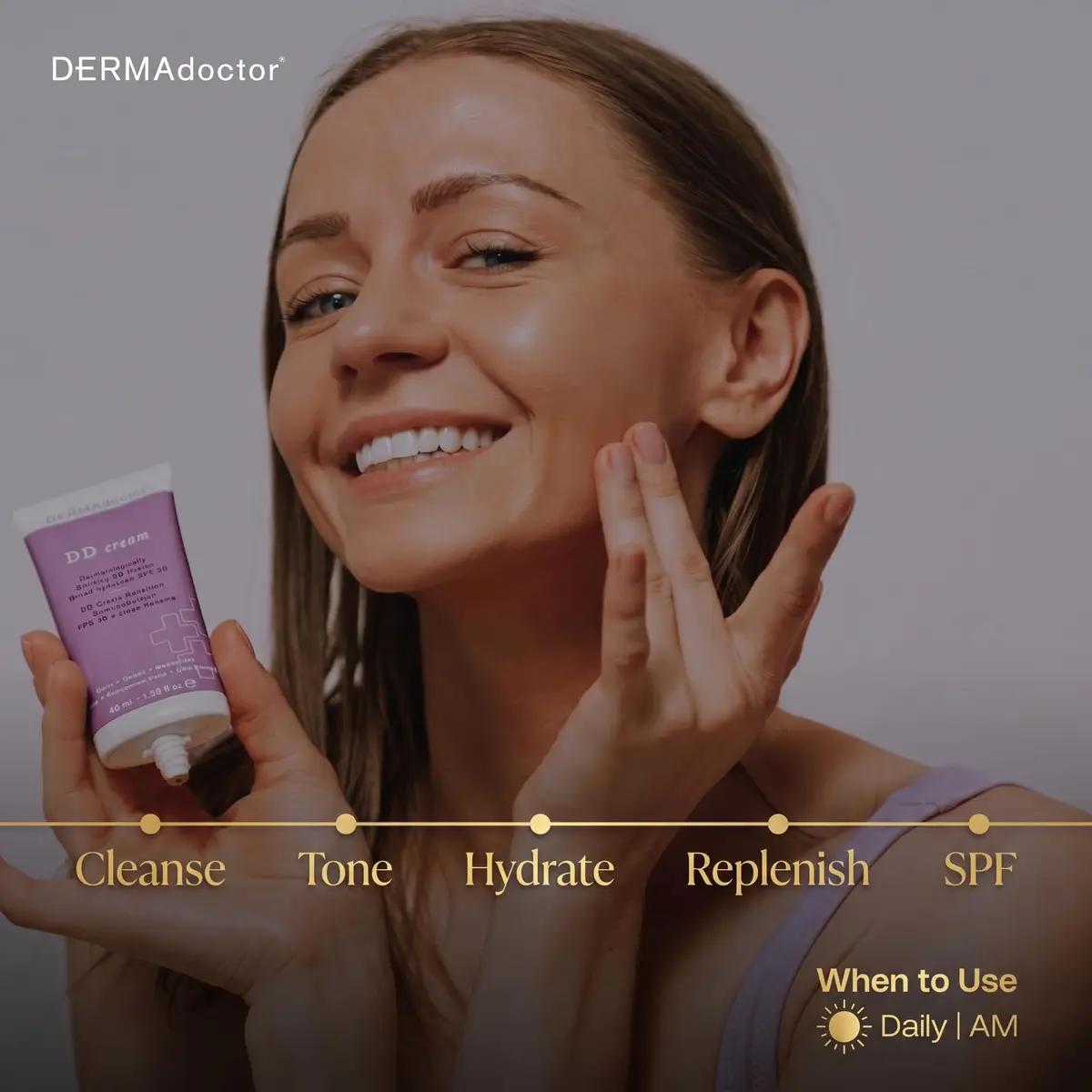 DERMAdoctor DD Cream Tinted Mineral Moisturizer SPF 30 | Hydrating, Sheer Coverage, Mineral Based Face Primer (110 words) - view 6
