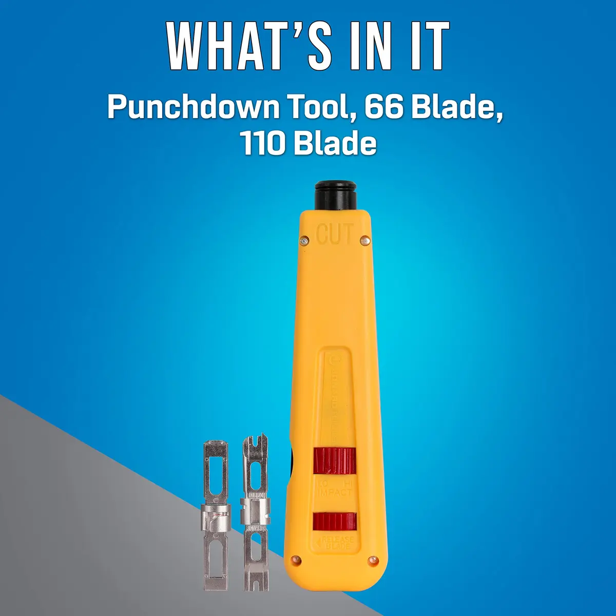 Jonard Tools EPD-91461 Manual Punchdown Tool | 66 & 110 Blades, Ergonomic Design, Alloy Steel, Lifetime Warranty - view 2