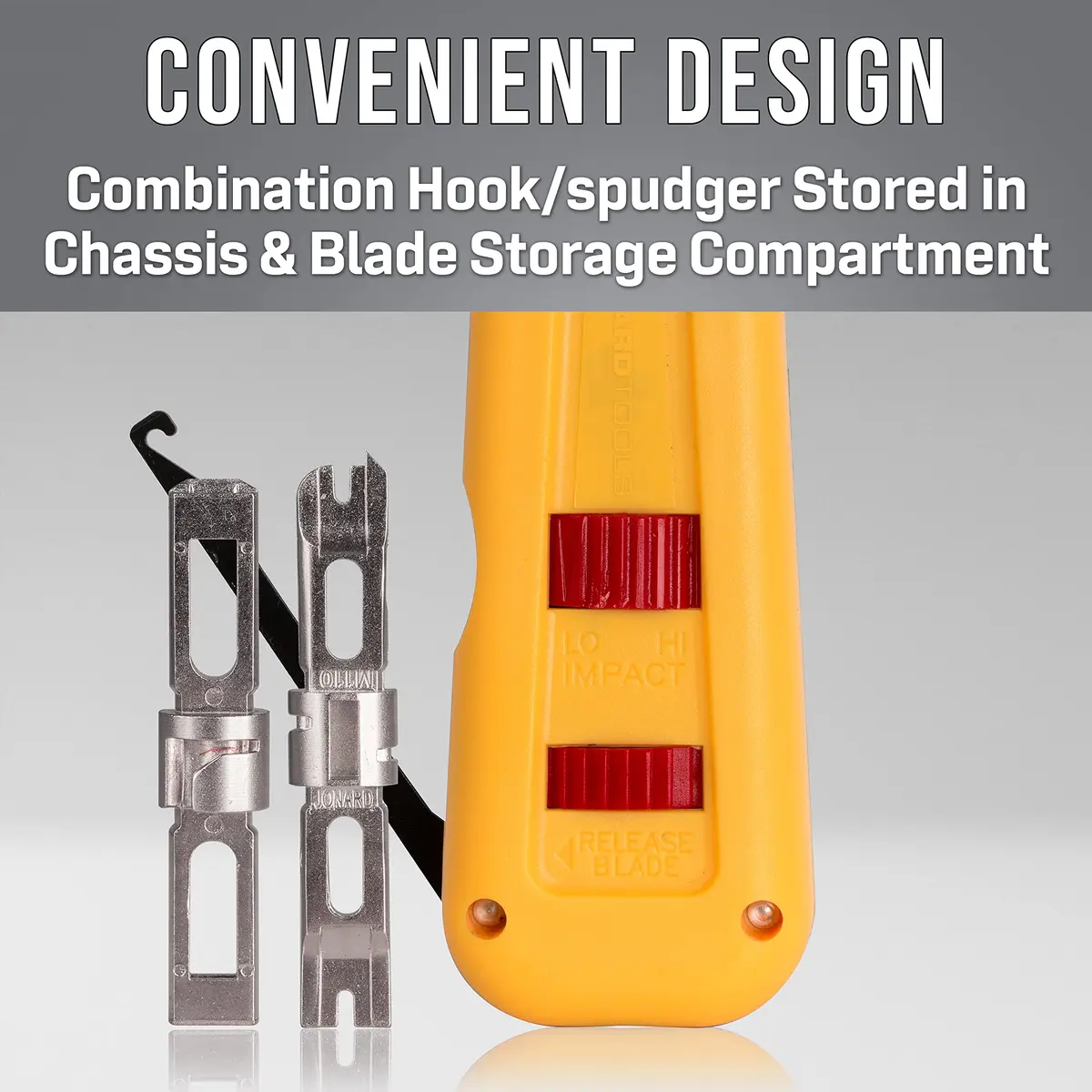 Jonard Tools EPD-91461 Manual Punchdown Tool | 66 & 110 Blades, Ergonomic Design, Alloy Steel, Lifetime Warranty - view 3