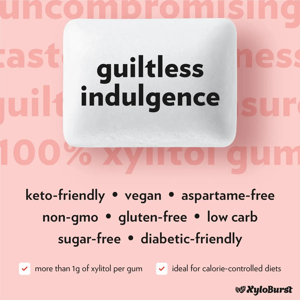Xyloburst Cinnamon Chewing Gum 24 Pieces | Sugar-Free Oral Health Support - view 4