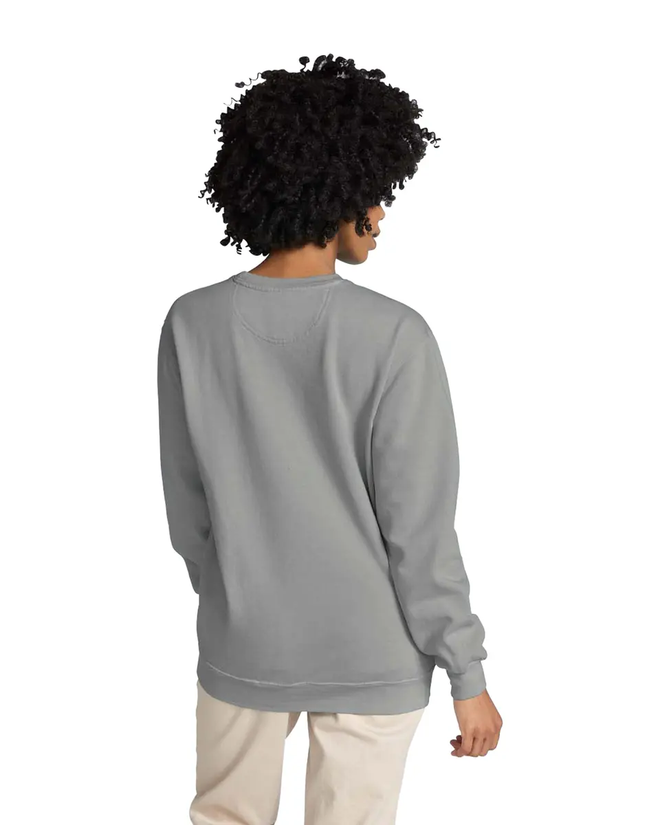 Comfort Colors Crewneck Sweatshirt 1566 XL Grey | Relaxed Fit, 80% Cotton, 20% Polyester - view 2