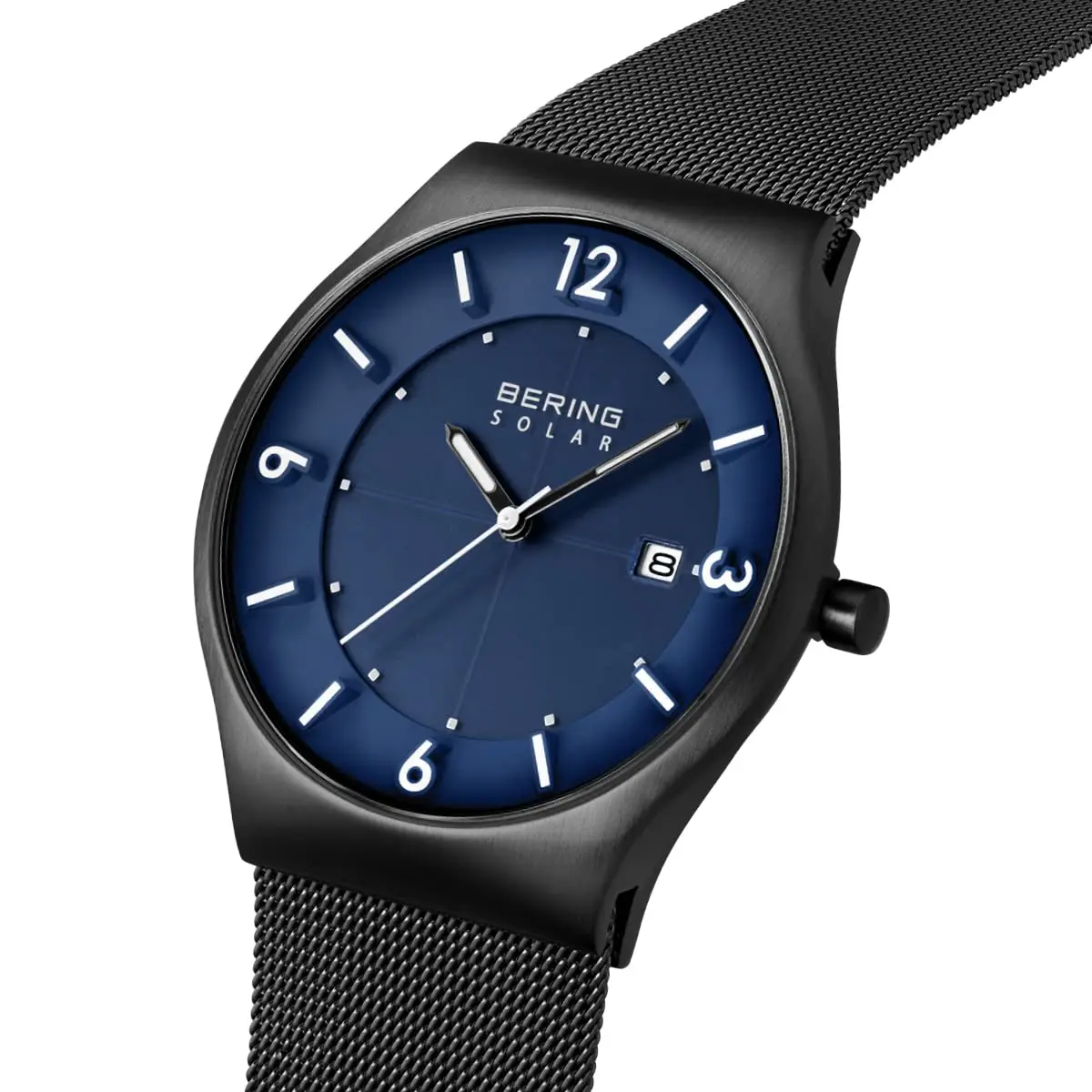 BERING Men's Slim Solar Watch 40MM | Minimalist Denmark Design | Scratch-Resistant Sapphire - view 3