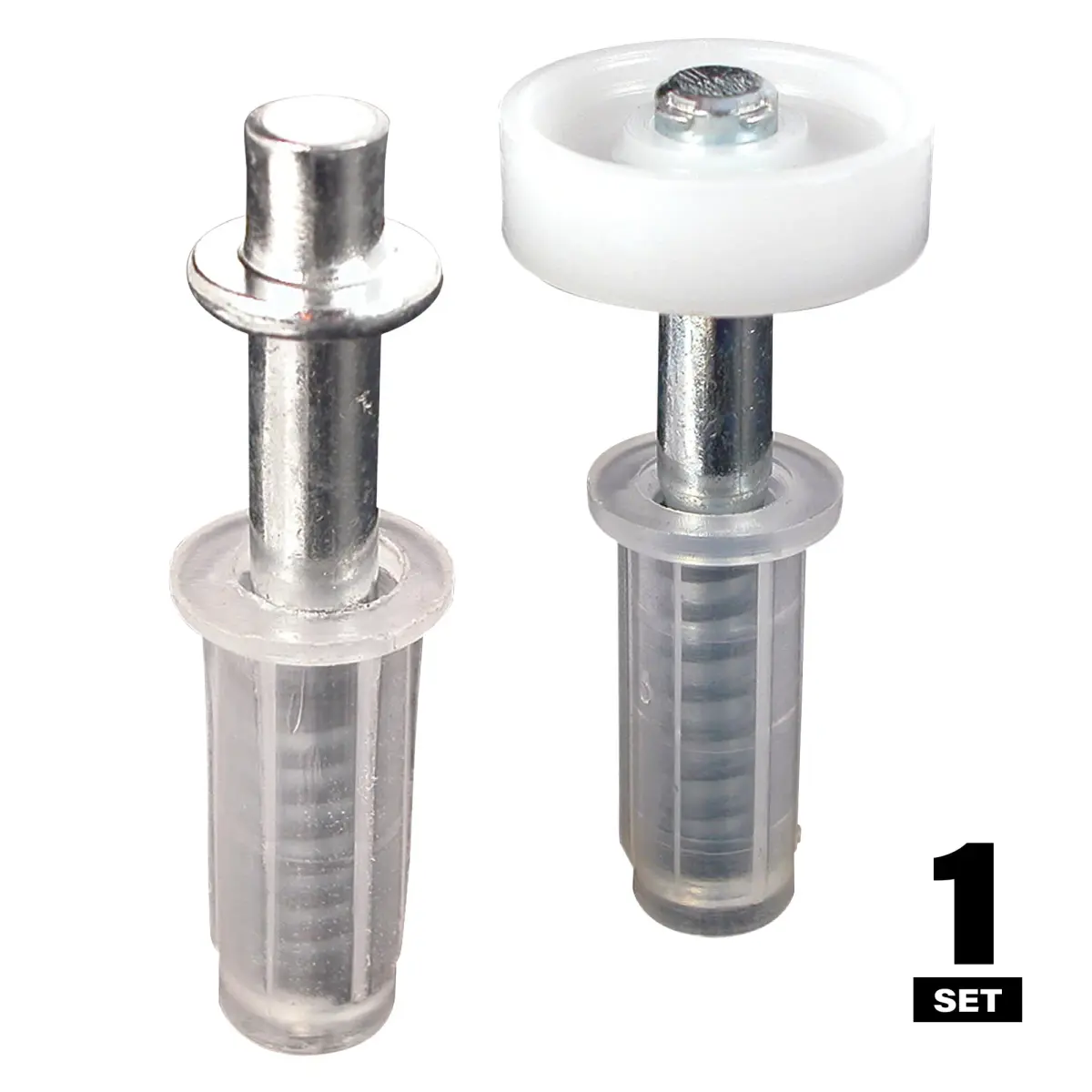 PRIME-LINE N 7266 Bi-Fold Door Top Pivot and Guide Wheel (2 Pack) | 1.9 cm (0.75 in) Diameter - view 3