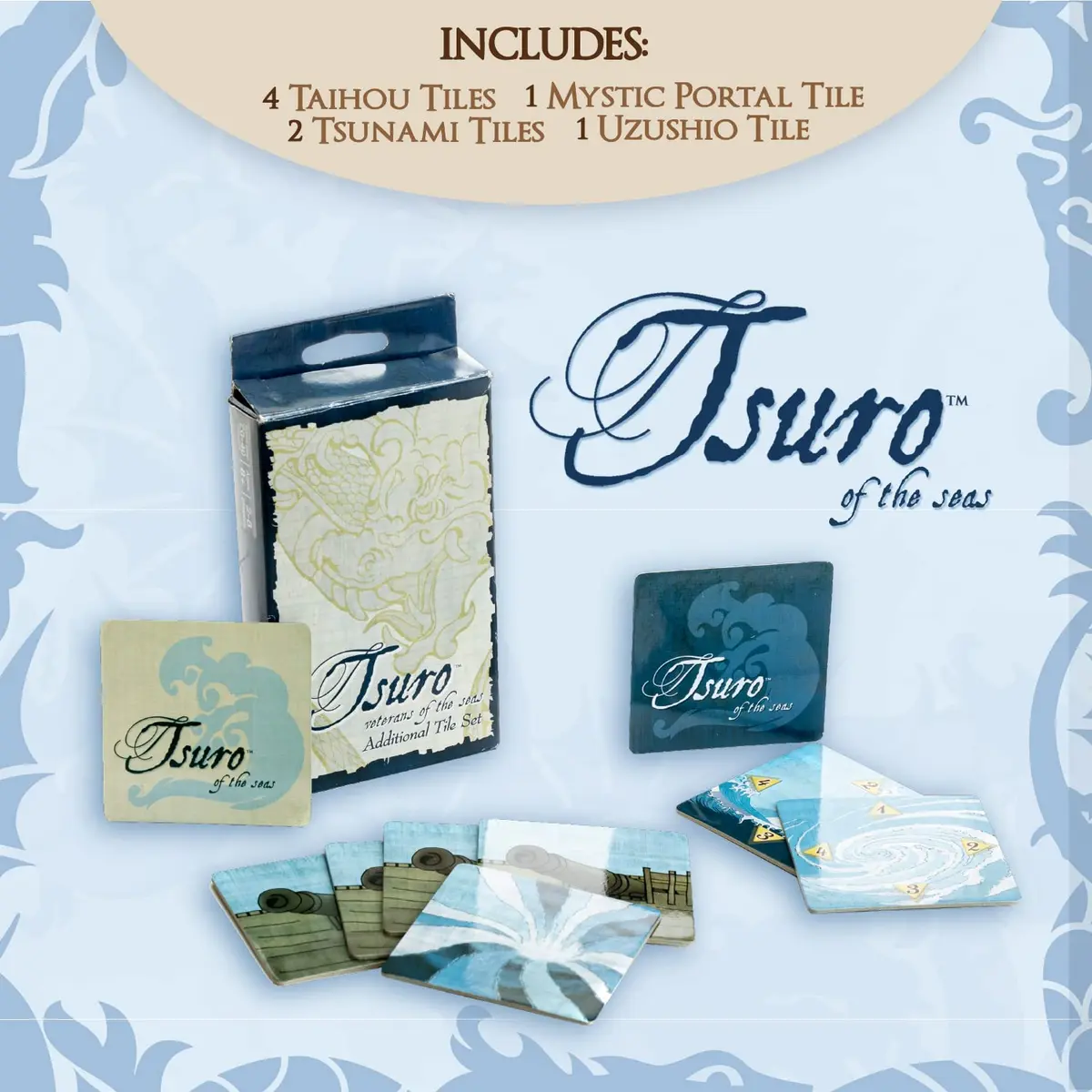 Calliope Tsuro of the Seas - Veterans of the Seas Expansion, Tile Laying Board Game | Adds Tidal Waves & Whirlpools - view 5