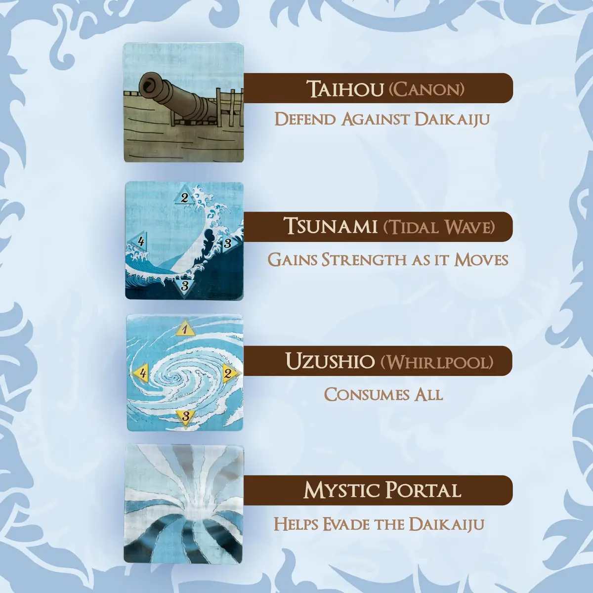 Calliope Tsuro of the Seas - Veterans of the Seas Expansion, Tile Laying Board Game | Adds Tidal Waves & Whirlpools - view 4