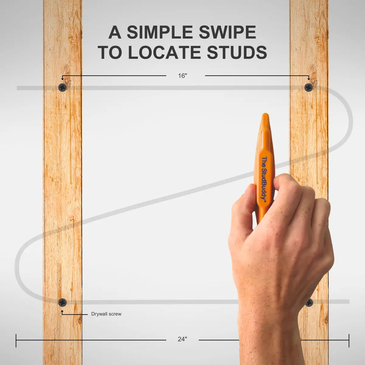 The StudBuddy Magnetic Stud Finder 1pack | Made in USA for drywall & wood - view 5