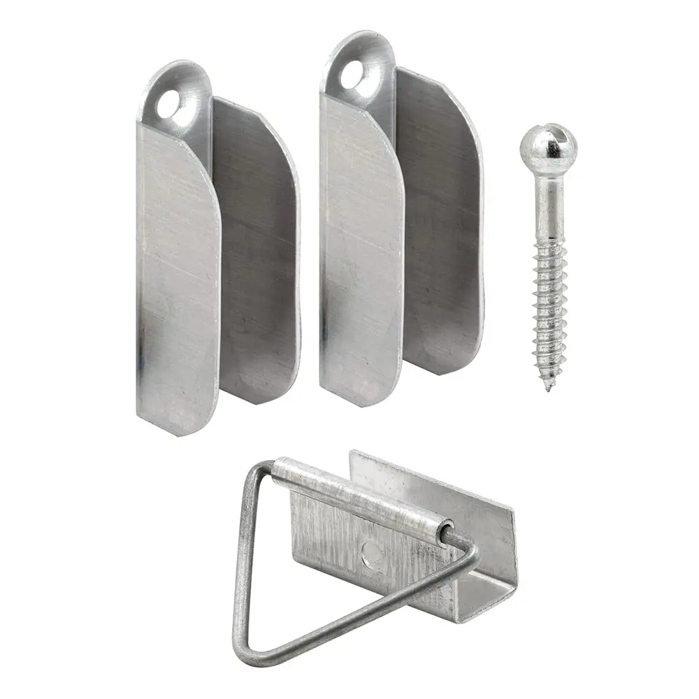 PRIME-LINE L 5770 Screen Hanger and Latch Set 1.07 cm (0.4375 inch) | Secure Screen Frames in Wooden Window Frames - main product image