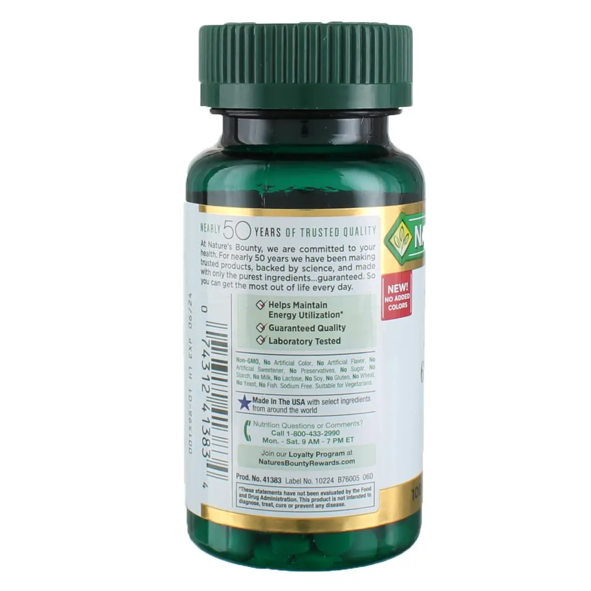 Nature's Bounty Iron 65 mg Tablets 100 Tablets, 100 Each, 3-Pack | Supports Energy & Red Blood Cell Production - view 3