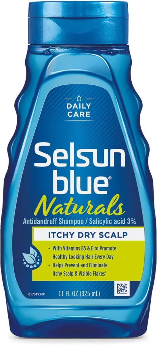 Selsun Blue Shampoo Naturals Dandruff Itchy Dry Scalp 325ml | Moisturizes & Relieves Flakes - view 2