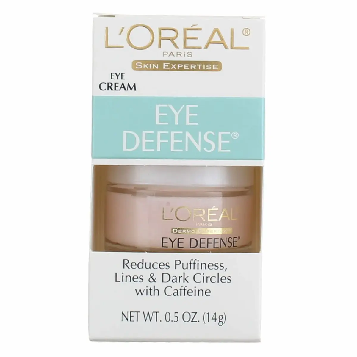 L'Oreal Paris Eye Defense Gel 15ml (0.5 Fl Oz) Pack of 2 | Caffeine & Hyaluronic Acid for Puffiness & Fine Lines - main product image