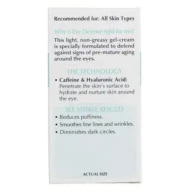 L'Oreal Paris Eye Defense Gel 15ml (0.5 Fl Oz) Pack of 2 | Caffeine & Hyaluronic Acid for Puffiness & Fine Lines - view 6