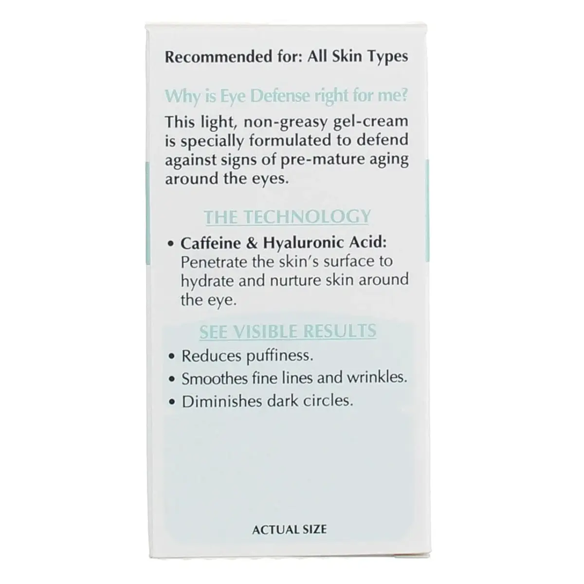 L'Oreal Paris Eye Defense Gel 15ml (0.5 Fl Oz) Pack of 2 | Caffeine & Hyaluronic Acid for Puffiness & Fine Lines - view 4