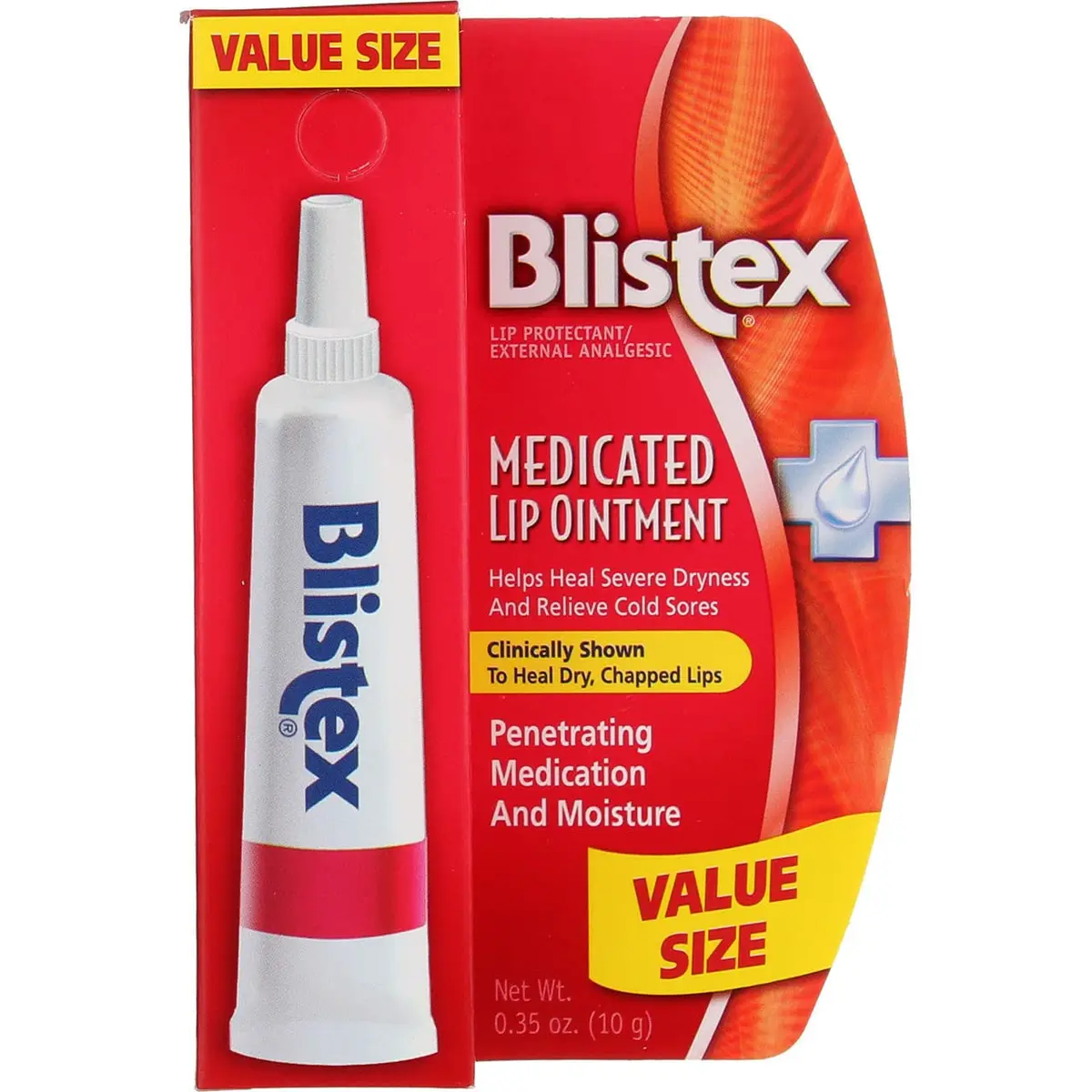 Blistex Lip Medicated Ointment 0.35 oz | Hydrates & Softens Dry Lips, Made in USA - main product image