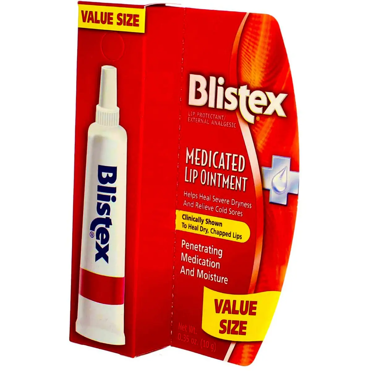 Blistex Lip Medicated Ointment 0.35 oz | Hydrates & Softens Dry Lips, Made in USA - view 5