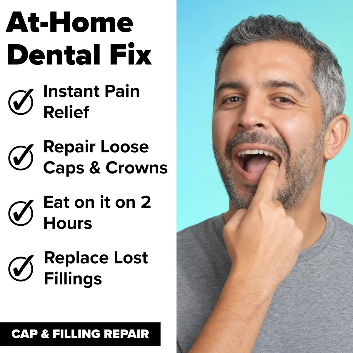 Dentemp Maximum Strength Dental Repair Kit 2.2G | Instant Pain Relief & Crowns Fix - view 6