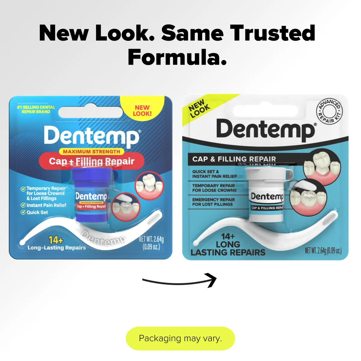 Dentemp Maximum Strength Dental Repair Kit 2.2G | Instant Pain Relief & Crowns Fix - view 3