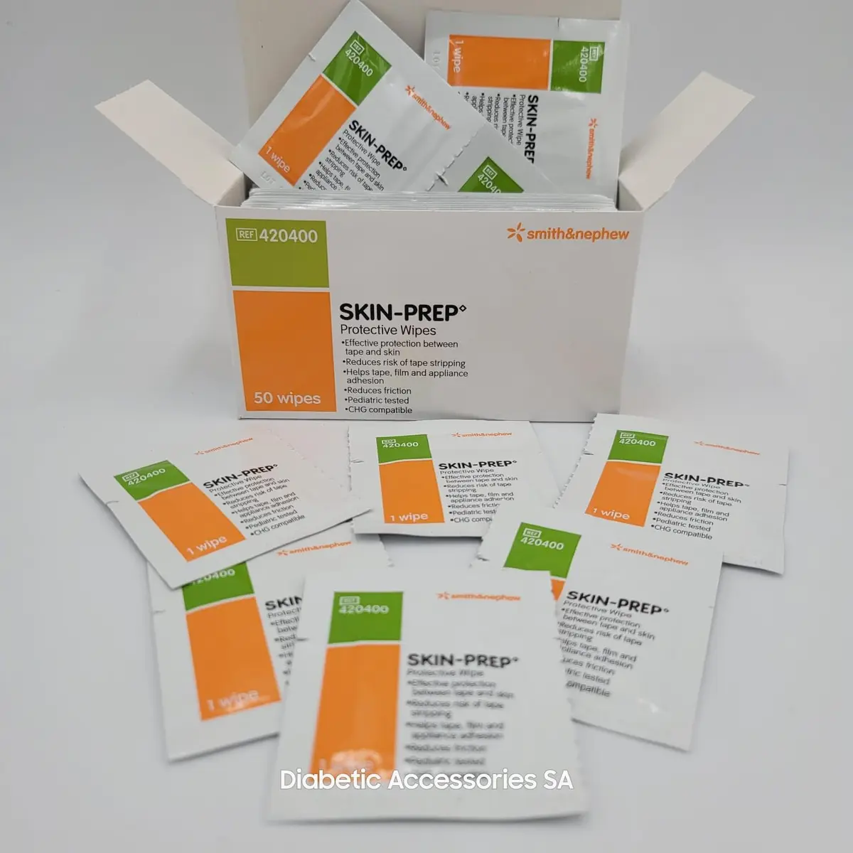 Smith & Nephew Skin-Prep Protective Wipes 50 Count (Pack of 2) | Skin Barrier Support for Adults - view 6