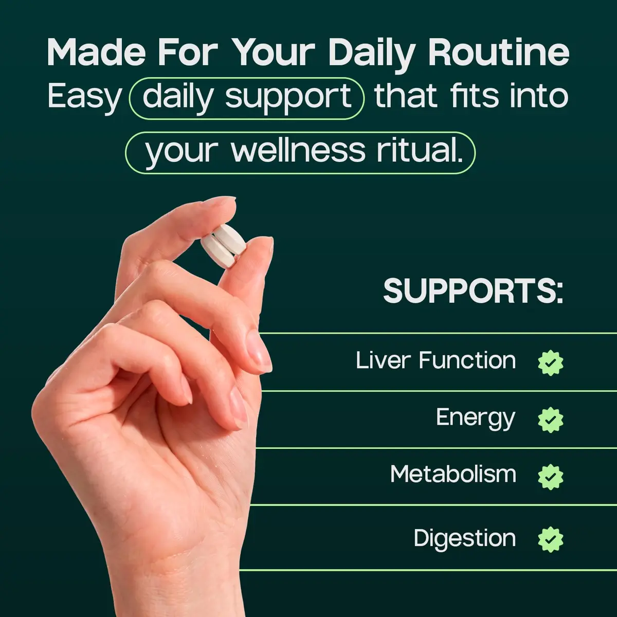 LIVERITE Liver Aid - Liver Support Supplement - 60 Tablets | Supports Liver Function & Energy - view 3