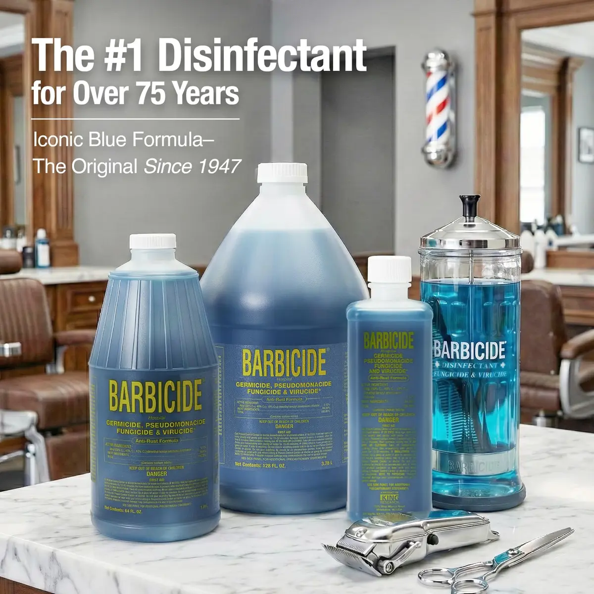 BARBICIDE Disinfectant Concentrate 946ml (32 Fl Oz) 2-Pack | EPA-Registered Hospital-Grade Germicide - view 2