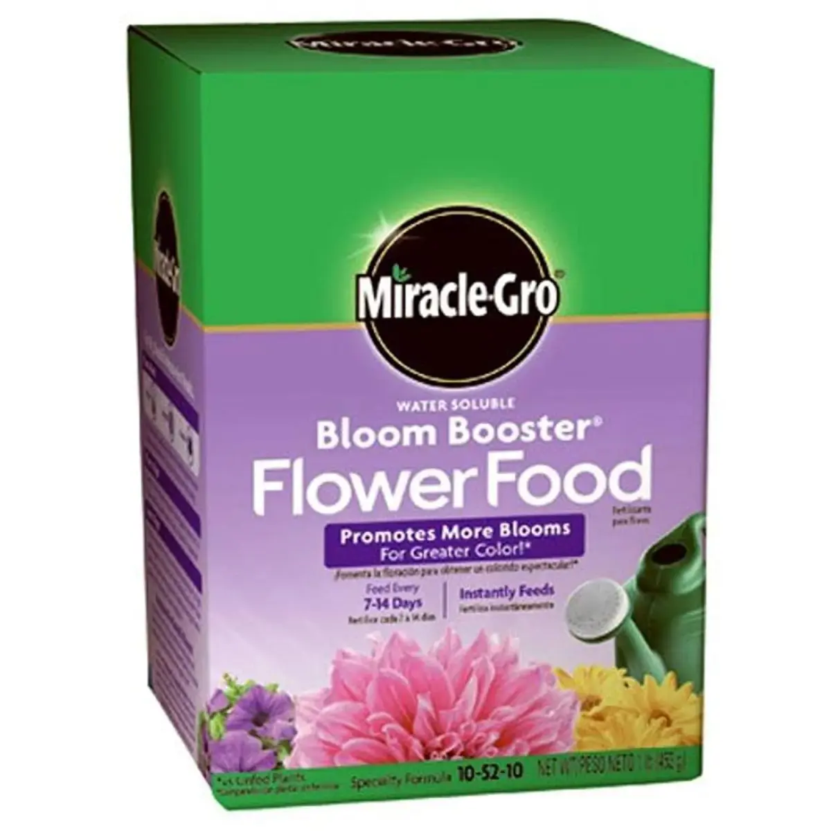Miracle-Gro Water Soluble Bloom Booster Flower Food 1 lb (454 g) | Promotes More Blooms for Greater Color - main product image