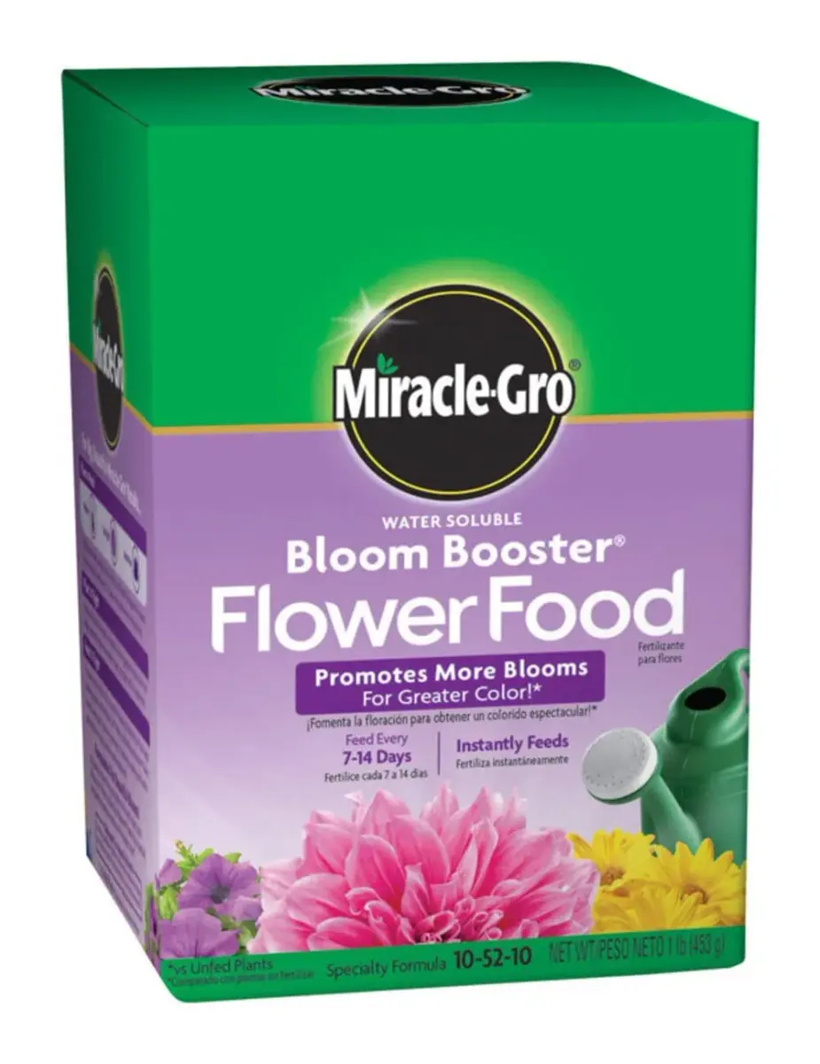 Miracle-Gro Water Soluble Bloom Booster Flower Food 1 lb (454 g) | Promotes More Blooms for Greater Color - view 3