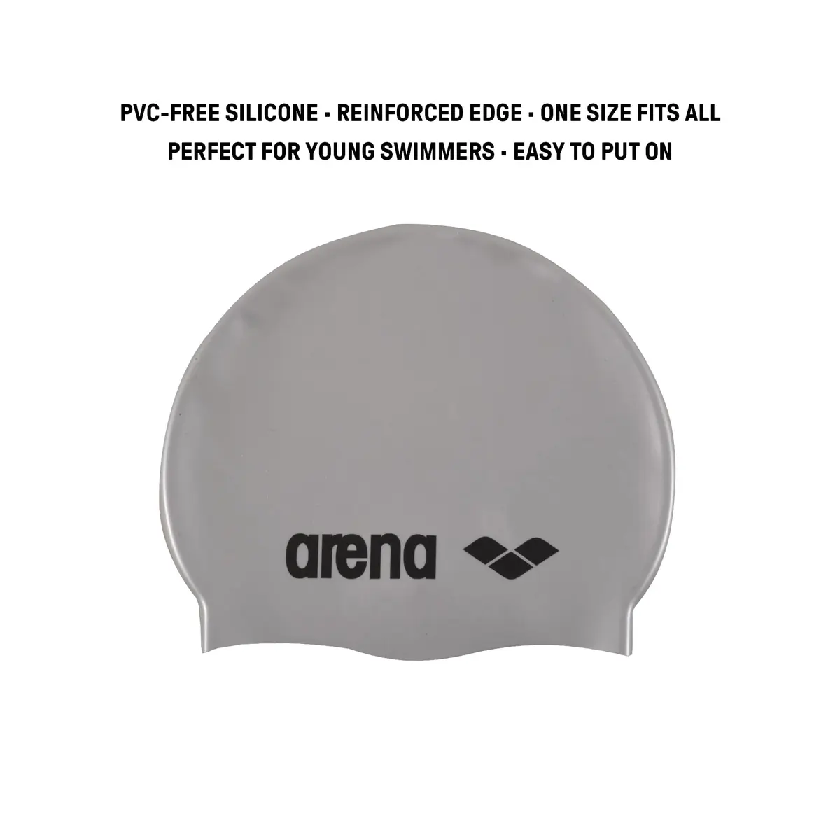 Arena Classic Junior Silicone Swim Cap for Girls and Boys | Comfortable & Durable Kids’ Pool Cap - view 2