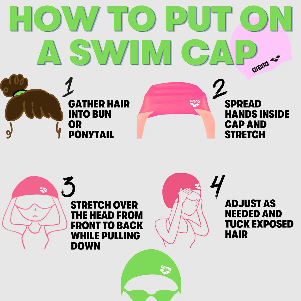 Arena Classic Junior Silicone Swim Cap for Girls and Boys | Comfortable & Durable Kids’ Pool Cap - view 3