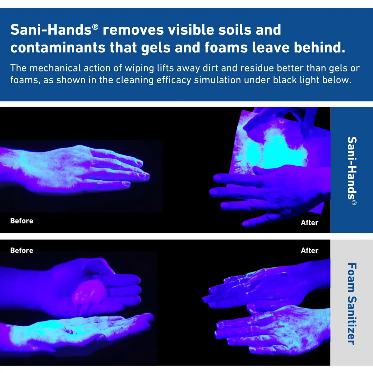 PDI Sani-Hands Hand Sanitizer Wipes 100 Packets | Kills 99.99% Germs, Moisturizes Hands - view 6
