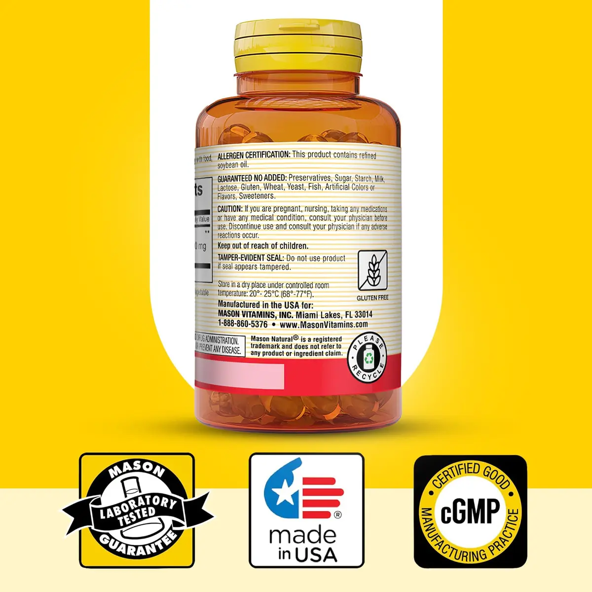 MASON NATURAL Garlic Oil Softgels 300-Day Supply | Supports Heart & Circulatory Health - view 6
