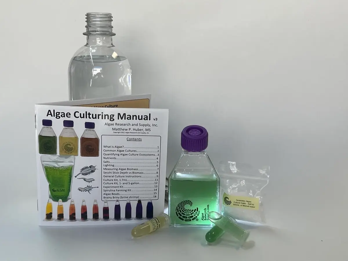 Algae Research Supply Algae Culture Kit Spirulina | School Science Fair & Classroom Experiment - main product image