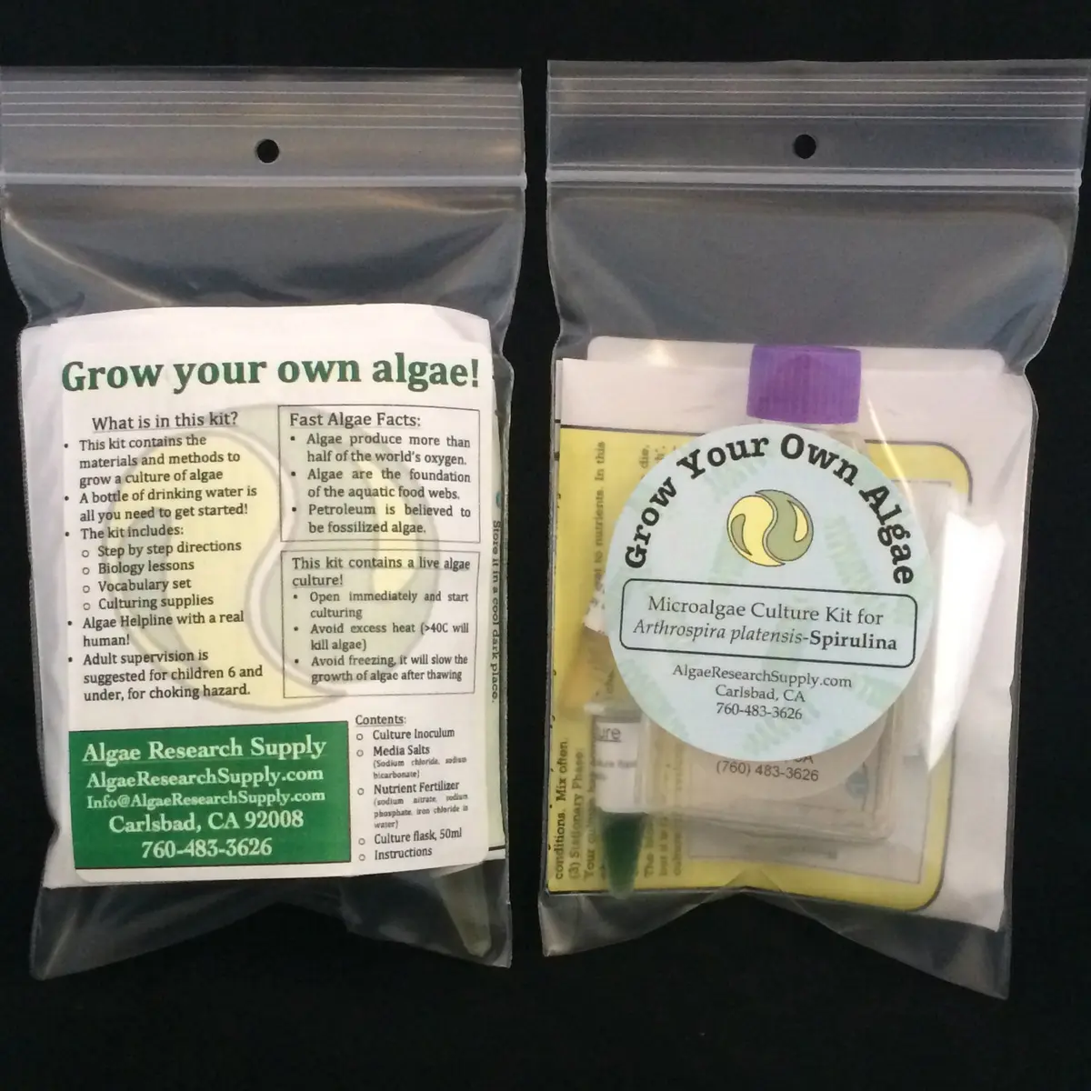 Algae Research Supply Algae Culture Kit Spirulina | School Science Fair & Classroom Experiment - view 5