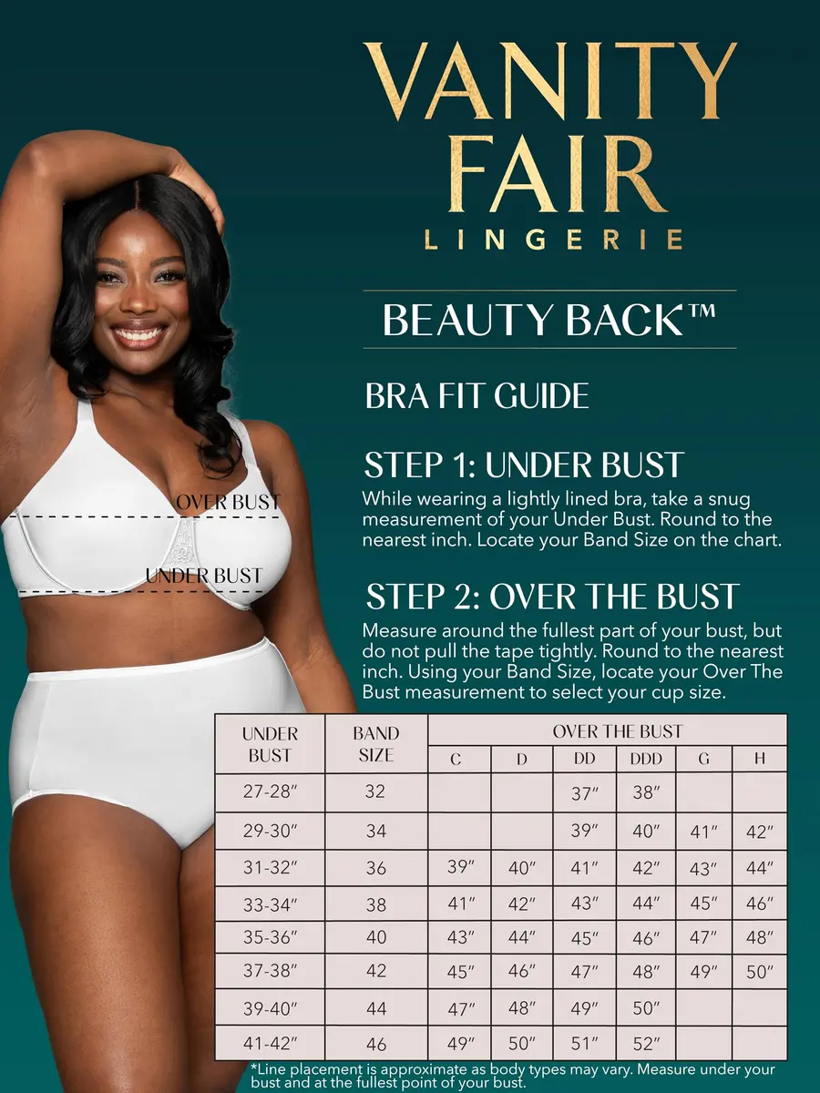 Vanity Fair Women's Beauty Back Smoothing Minimizer Bra 38DDD (38DDD / 102cm) | Minimizes Bust Line up to 1.5" for a Sleek Look - view 5