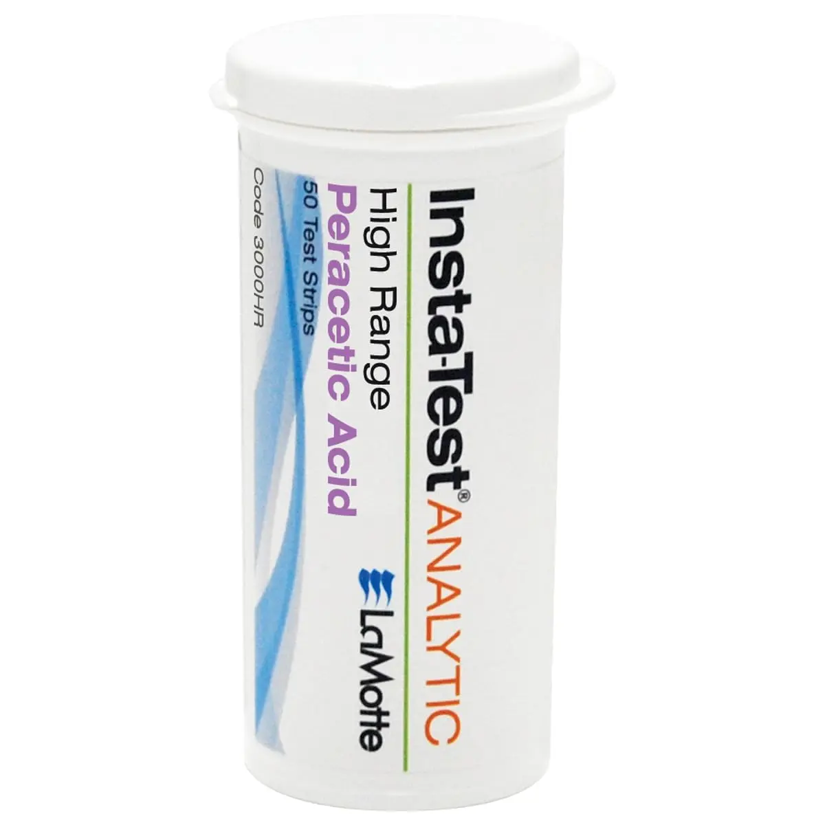 LaMotte Insta-Test 3000 Peracetic Acid Test Strip 50 Count | 0-160ppm Range, USA Import, Waterproof Vial - main product image