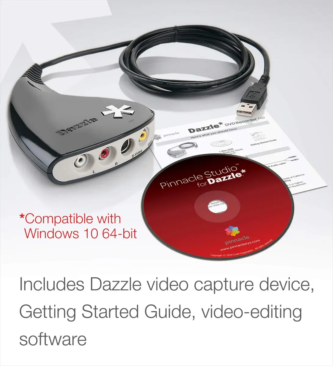 Corel Dazzle DVD Recorder HD Video Capture Device with Pinnacle Studio Software | PC Disc - view 7
