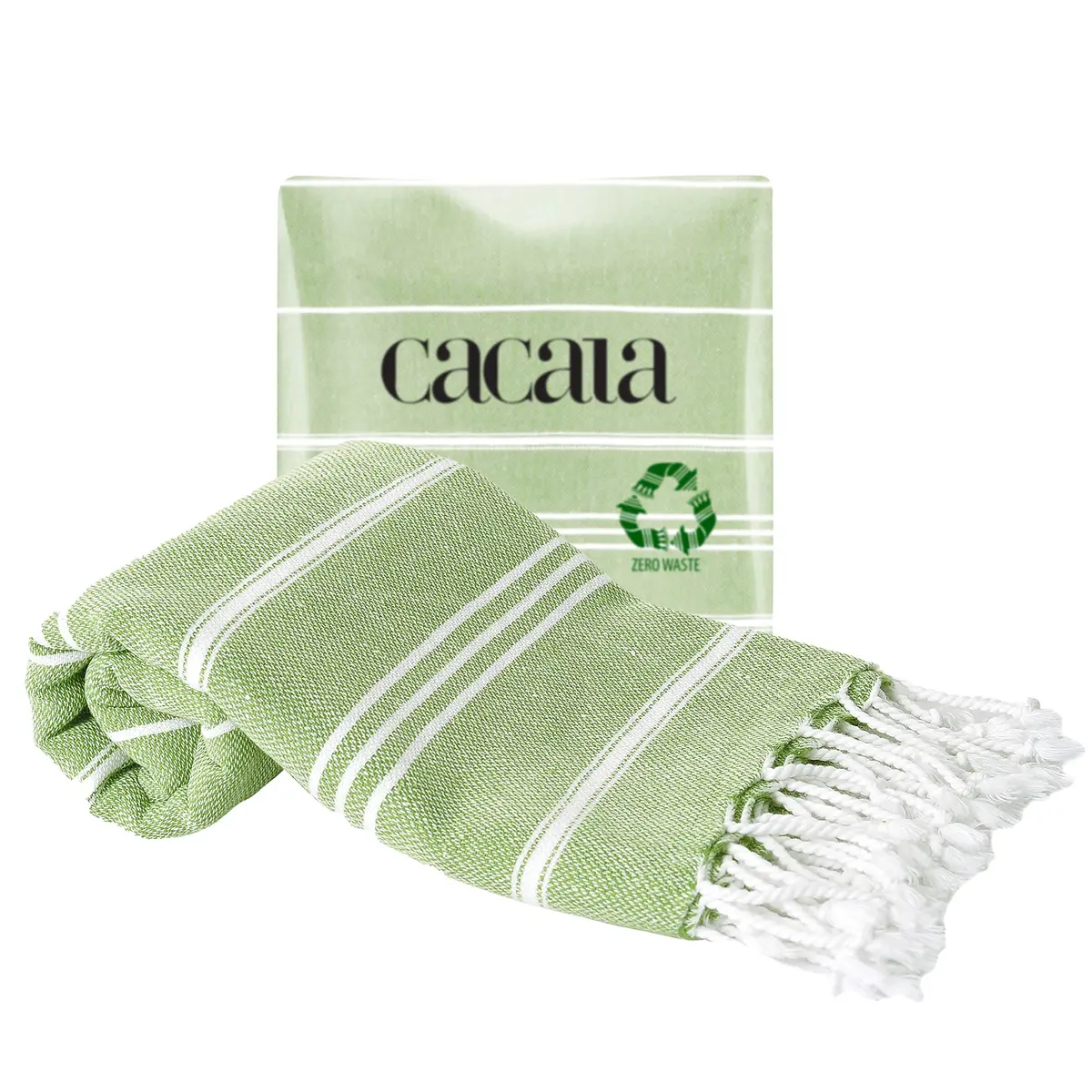Cacala 100% Turkish Cotton Kitchen Tea Towels 23" x 36" | Highly Absorbent & Quick Drying - main product image