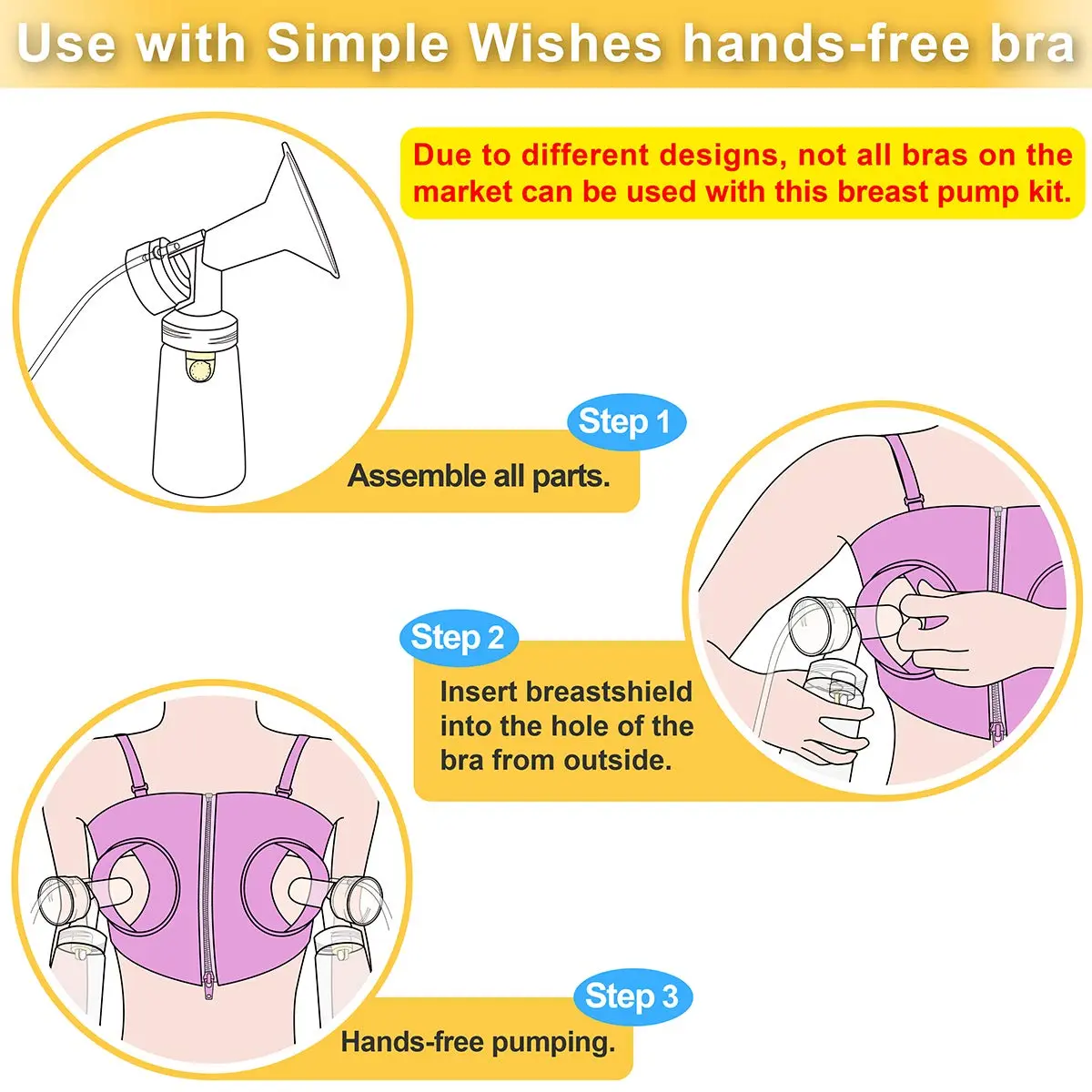 NENESUPPLY Breast Pump Parts with 21mm Flanges Compatible with Medela Pump in Style, Not Original, Includes Flanges, Valves, Membranes, Tubing - view 6