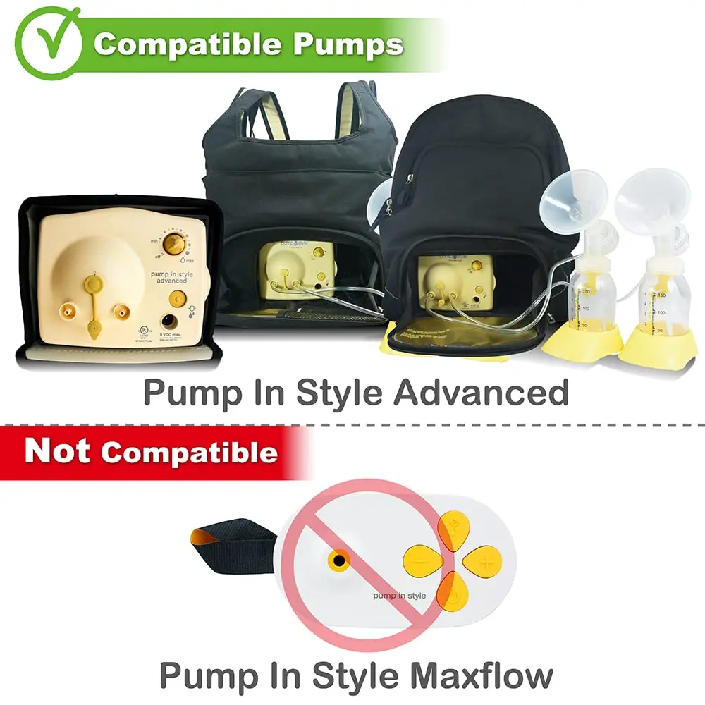 NENESUPPLY Breast Pump Parts with 21mm Flanges Compatible with Medela Pump in Style, Not Original, Includes Flanges, Valves, Membranes, Tubing - view 2