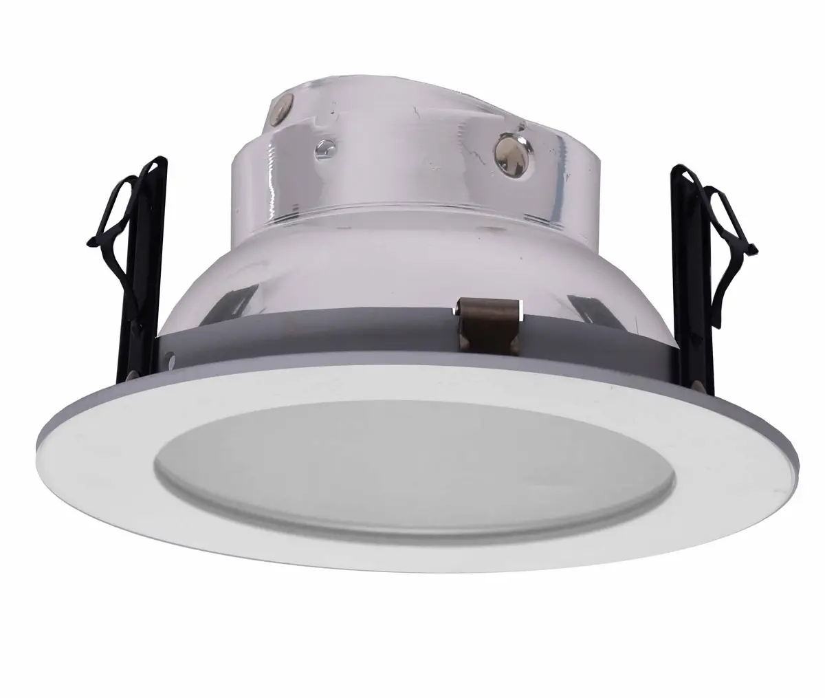 Joint Bright Lighting 4-inch Frosted Shower Trim for Low Voltage Recessed Lights | White Aluminum Reflector - main product image