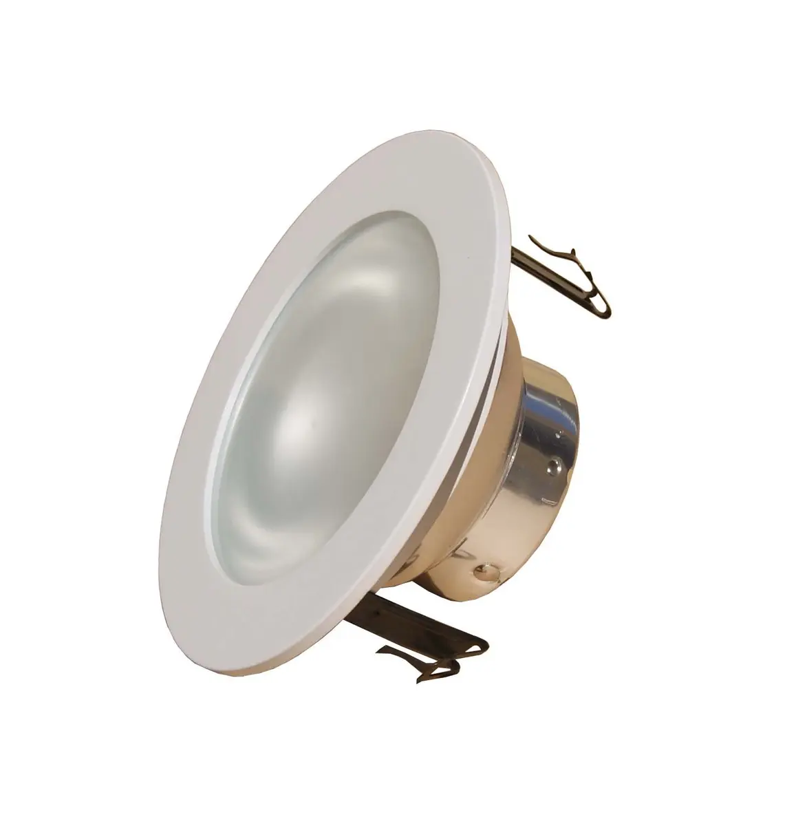 Joint Bright Lighting 4-inch Frosted Shower Trim for Low Voltage Recessed Lights | White Aluminum Reflector - view 2